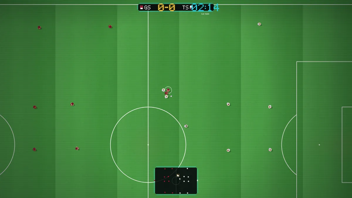 A match in progress