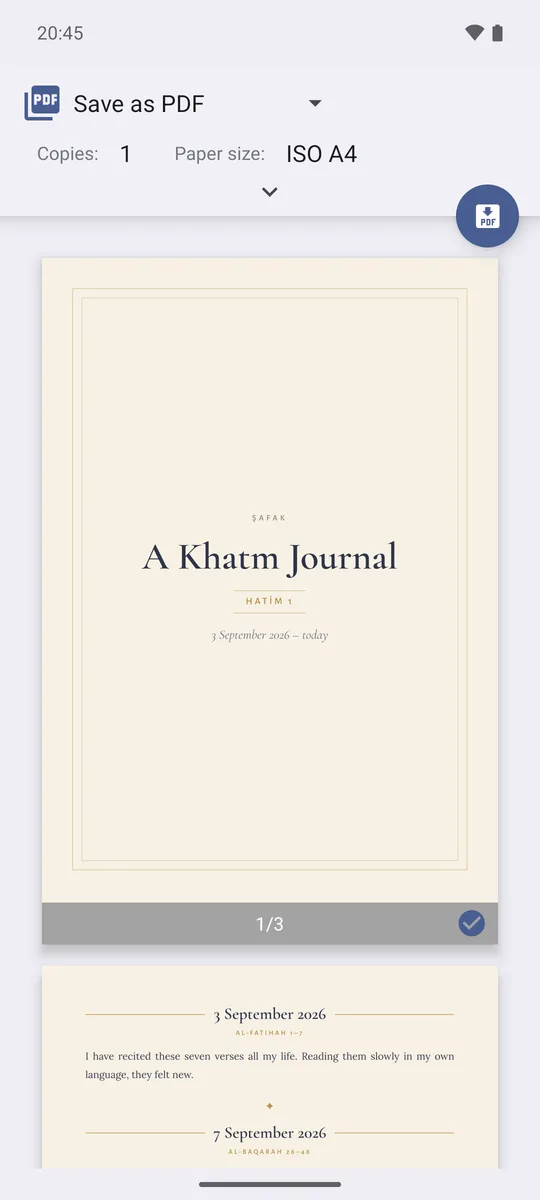 PDF kitap olarak günlük