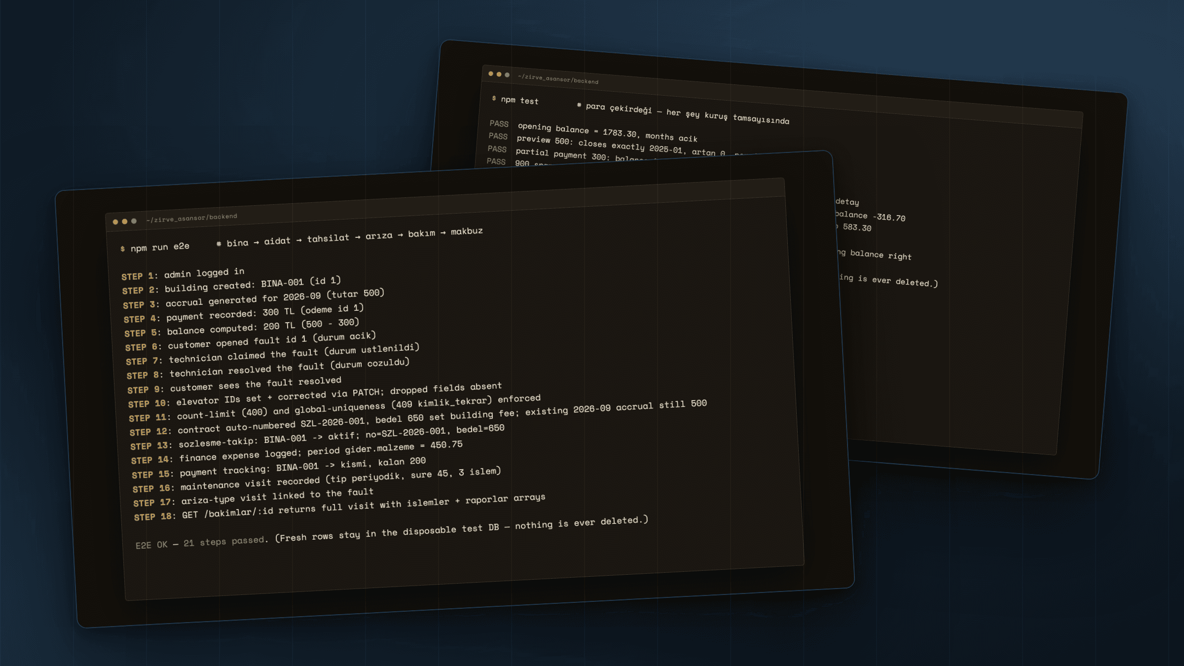Backend — MySQL Üstünde Tek REST Sözleşmesi