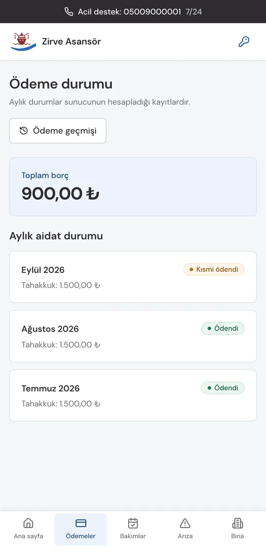 Ödendi, kısmi, açık