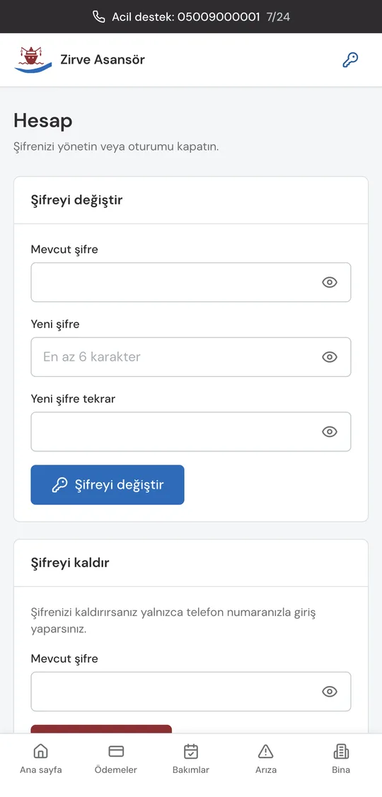 İsteğe bağlı şifre